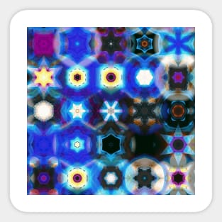 Colorful Stars, Snowflakes and Lights Sticker